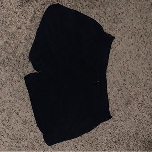 Black athletic shorts